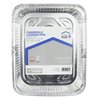Home Plus Durable Foil 9-1/4 in. W X 11-3/4  L Casserole Lasagna Pan Silver 2 pc D43020